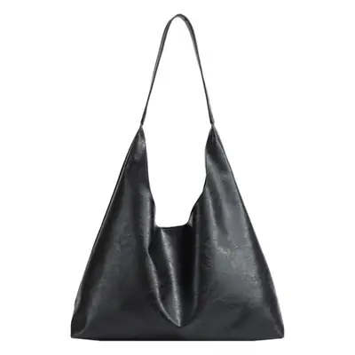 Brown Leather Shoulder Tote Bag 2023 Autumn Winter