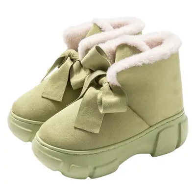 Nanbowan cotton-padded shoes women's winter wear high-top warm fleece-lined thick height increasing non-slip Korean style all-match snow boots women