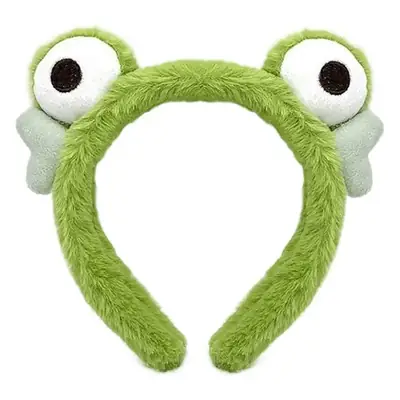 Plush Green Frog Hair Band for Women