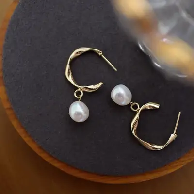 925 Silver Pearl Earrings for Women