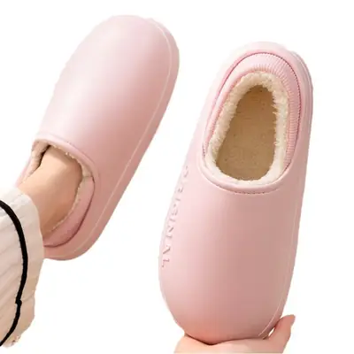 Women Cotton Slippers Winter Warm Non-Slip