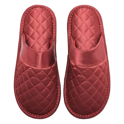 Cotton slippers winter warm wedding slippers wedding festive men's and women's home bright red factory direct one-piece delivery