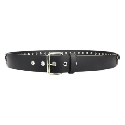 Black Punk Belt with Diamond Stoppers for Women & Men