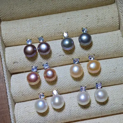 S925 Pearl Earrings Princess Diana Star Source