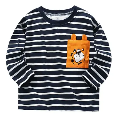 Malwee Boys Striped T-Shirt Autumn Casual Long Sleeve