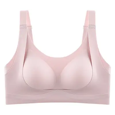 Anti-Sagging Pull-Up Bra for Women, Soft Cotton, White, Plus Size