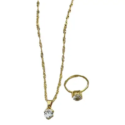 Four-piece Zircon Jewelry Set for Women