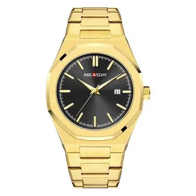 AOCASDIY Gold Green Dial Men's Quartz Watch