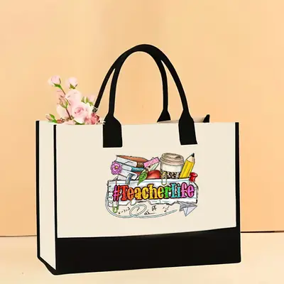 Colorful Printed Shoulder Bag for Women Large Capacity