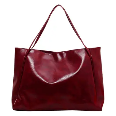 Women's Genuine Leather Shoulder Bag Maroon 2023