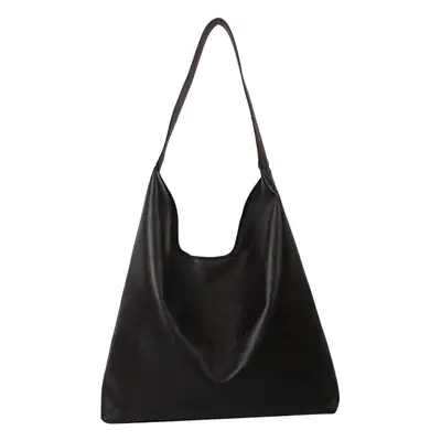 Black Textured Shoulder Bag for Women 2023