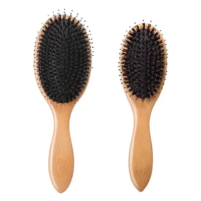 Wholesale Beech Nylon Hair Massage Comb with High Rebound Air Cushion