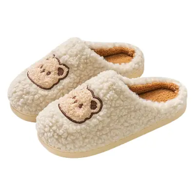 2023 Thick Cotton Furry Slippers for Women Couples