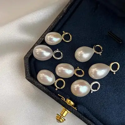 Natural Freshwater Pearl Pendant Universal Buckle Hanging Beads
