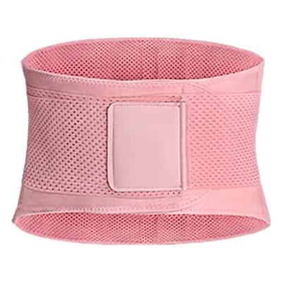 Pink Breathable Waist Support Belt for Fitness & Running