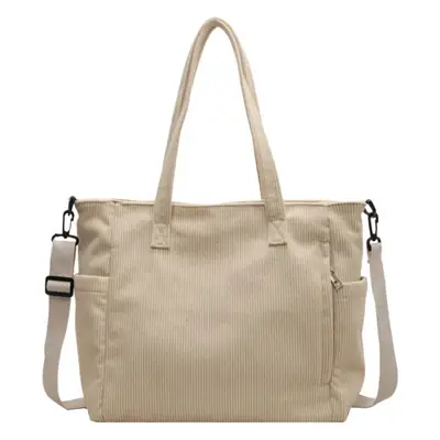 New Corduroy Tote Bag for Women Large Capacity Commuter