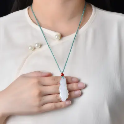 Exquisite Gold & Jade "Good Luck" Pendant