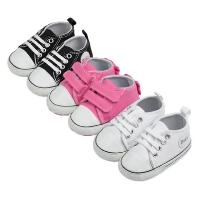 Spring and autumn baby canvas shoes side baby shoes casual non-slip soft bottom toddler shoes baby shoes