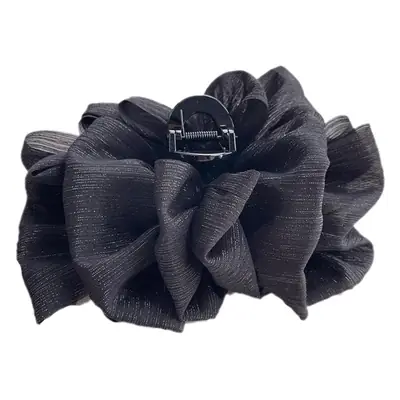 New Silver Cloud Hairpin Women's Fabric Elegant Retro Double-Sided Bubble Hair Clip