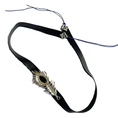 Men's Ethnic Hair Band with Xizang Eyebrow Pendant