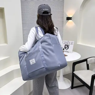 Pink Crossbody Travel Bag Large Capacity Moving Bag