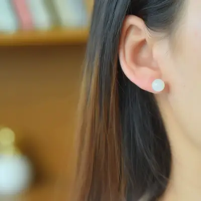 S925 Silver 8 Pearl Stud Earrings