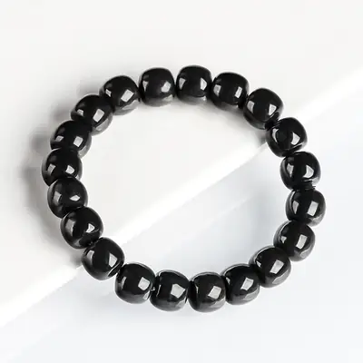 Black Jade Barrels Bracelet for Men Women Wholesale