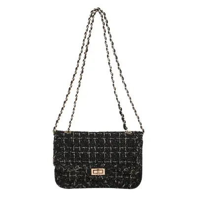 2023 Women's White Plaid Chain Shoulder Bag