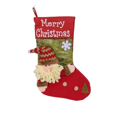 Christmas Socks 3D Extra Thickened Red Brown