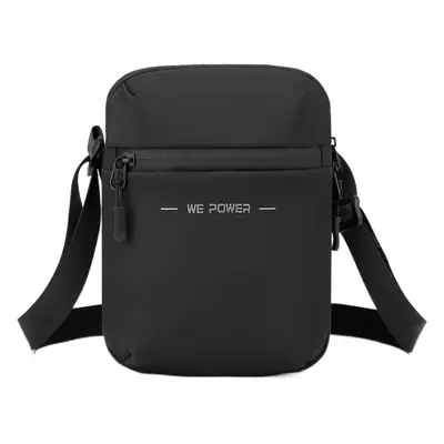 WEPOWER Black Men's Shoulder Bag Business Casual Messenger