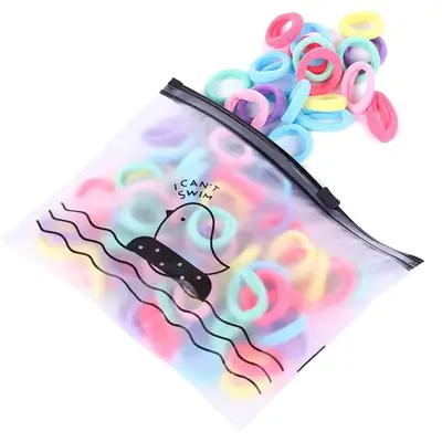Children's Rainbow Hair Bands High Elastic Towel Ring
