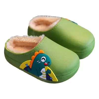 Winter Children's Cotton Slippers Cartoon Cute Velvet Warm Outwear Mao Mao Shoes Indoor Non-slip Waterproof Parent-child Cotton Shoes