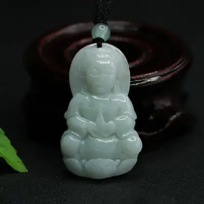 Aiyu Jade Buddha Pendant Green 18k Live Wholesale