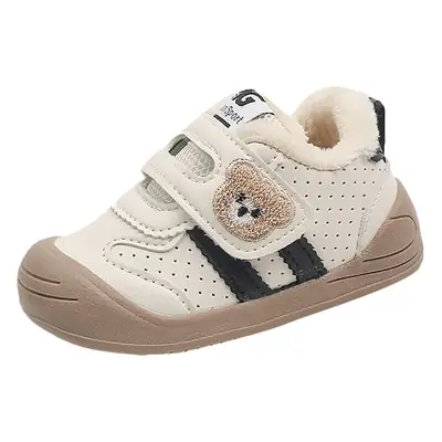 Baby Toddler Shoes 2026 Winter Classic Bear Cotton Shoes Baby Shoes Kindergarten Children's Shoes Baby Fleece Shoes