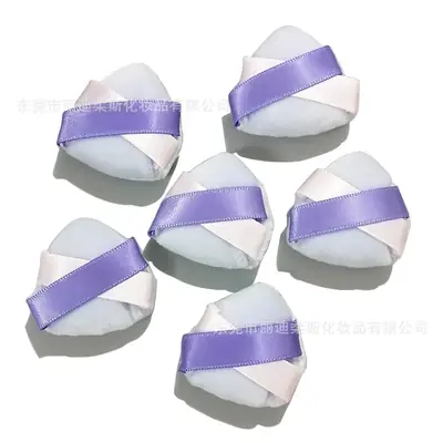 Crystal Velvet Mini Puff Double Ribbon Cake Decor