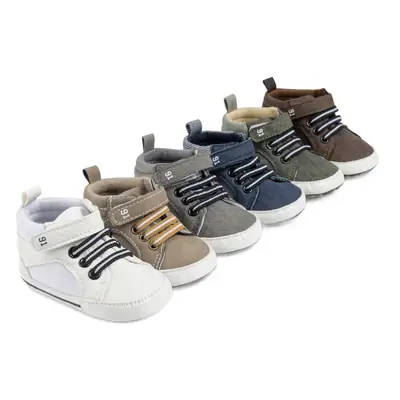 Cross-border popular autumn and winter high-top toddler shoes PU strap soft bottom non-slip baby shoes baby shoes baby shoes
