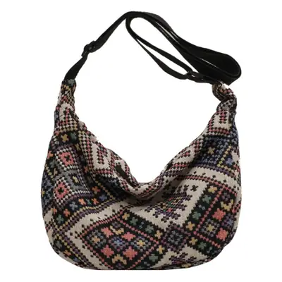 Large Cap Ethnic Patterned Crossbody Bag for Women