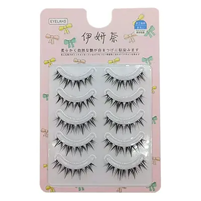 Yi Yan Nai A03 False Eyelashes Cartoon Tufted W-shaped