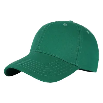 Dark Blue Cotton Baseball Cap with Adjustable Strap