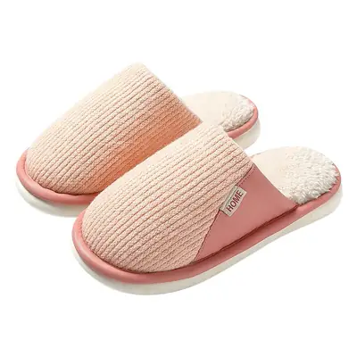 Women Winter Woolen Slippers Gray Non-Slip