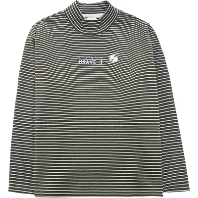 Haima Boys Striped Thermal Long Sleeve Shirt 25 AW