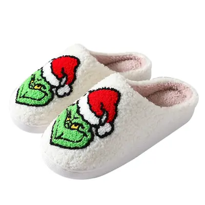 New comfortable home cute cartoon Greenwich Winter cotton slippers men and women couple warm cotton slippers