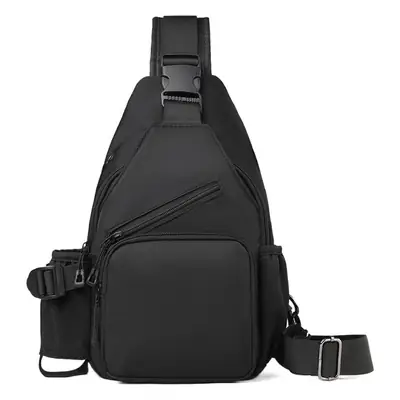 Men's Black Crossbody Shoulder Bag for Commute Business Casual Messenger