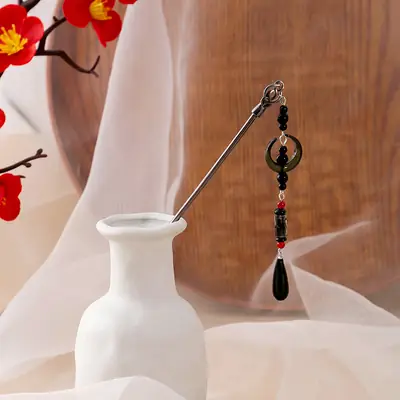 New Chinese Antique Crescent Step Shake Hairpin