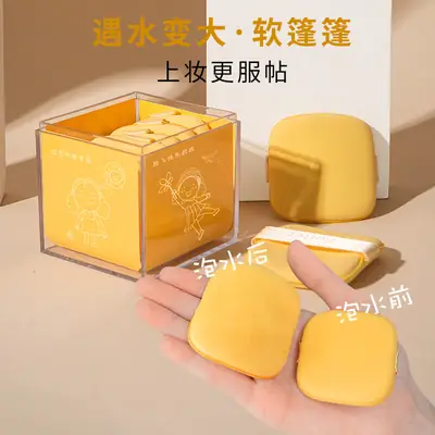 Butter Puff Set Box with Air Cushion & Makeup Sponge