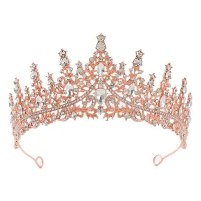 Luxury Rhinestone Bridal Crown & Necklace Set