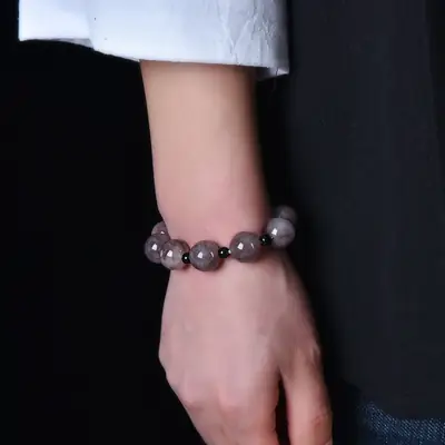 Violet Pearl Bead Bracelet 10 Pcs