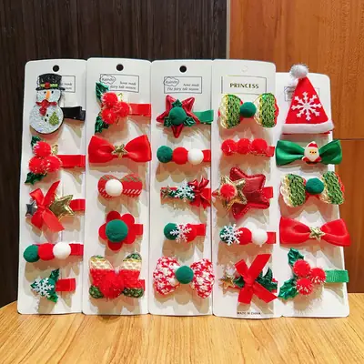 2025 Christmas Hair Clips Set for Kids & Girls