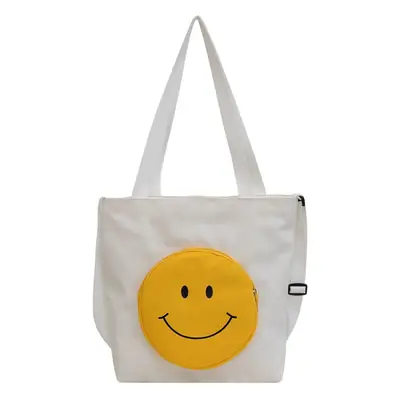 Pink Smile Face Messenger Bag for Women