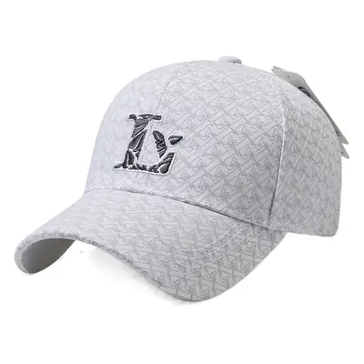Men Women Light Pink Baseball Cap with L Embroidery